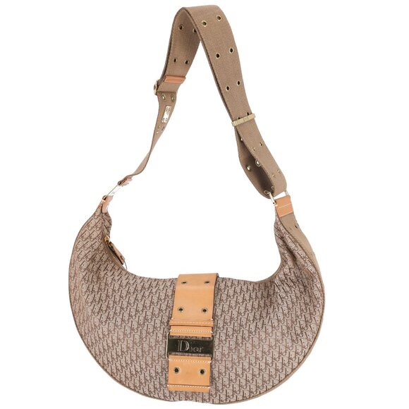 Christian Dior Trotteur Monogram Street Chic Hobo Beige - Picture 1 of 9